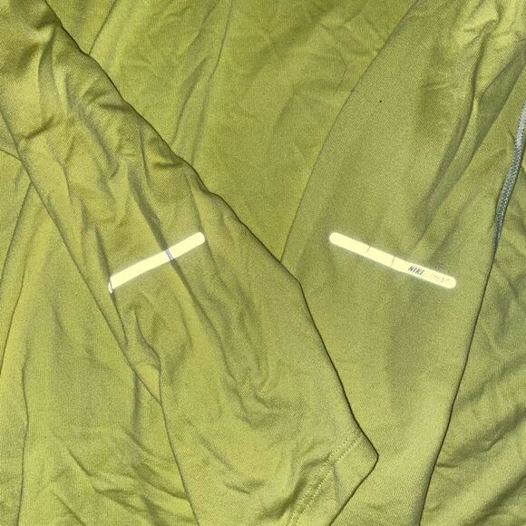 Nike Yellow Dri-Fit Quarter Zip Fitted Pull Over Womens Size Small - Picture 3 of 7